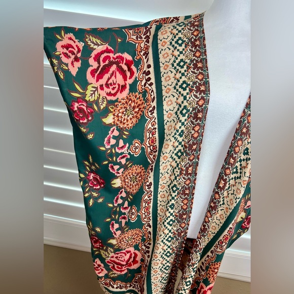 Gorgeous Fall Green Kimono Sz.S, By Angie - Picture 5 of 8